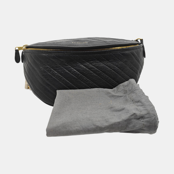 Souvenirs Quilted Calfskin Black