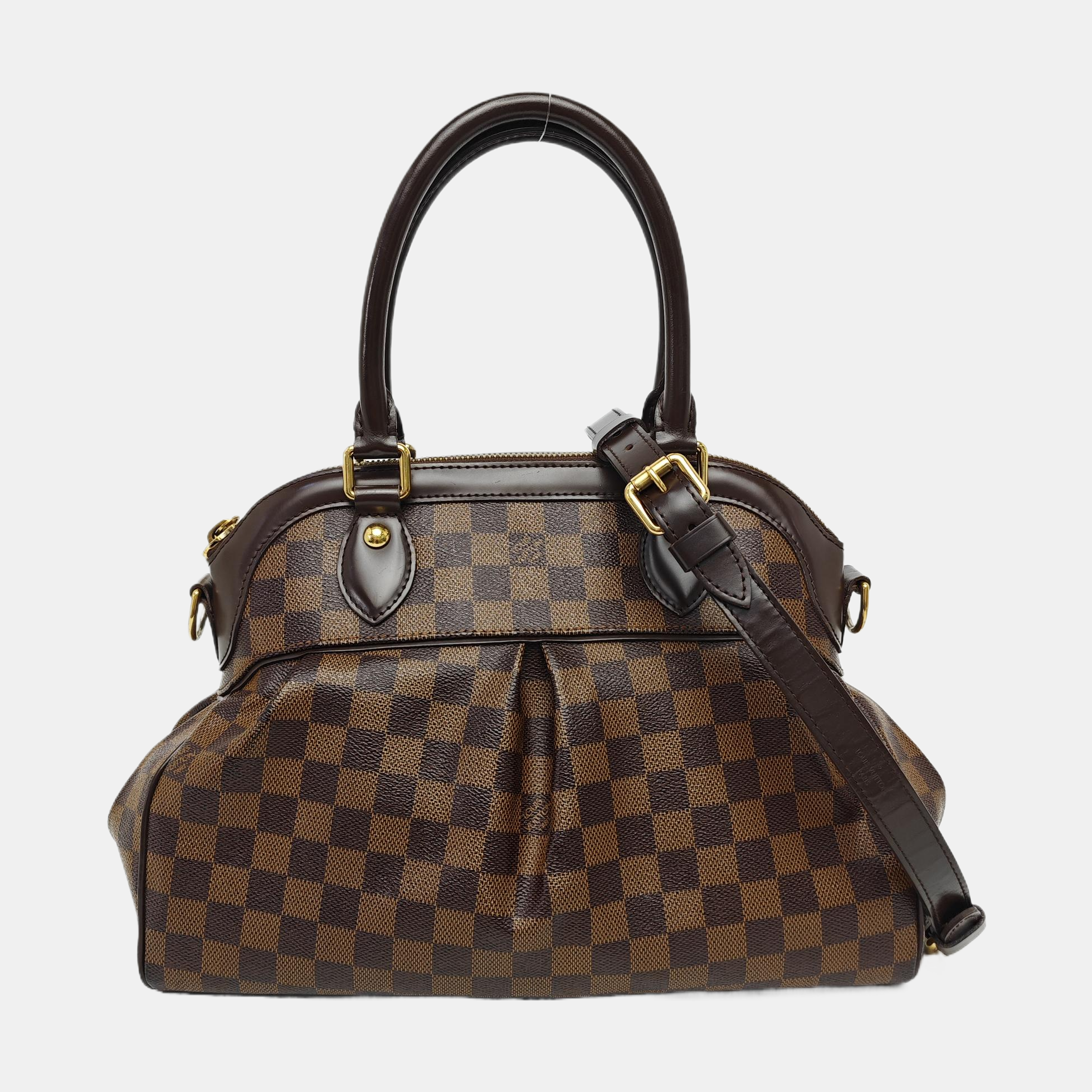 TREVI PM Damier Ebene Coated Canvas Brown