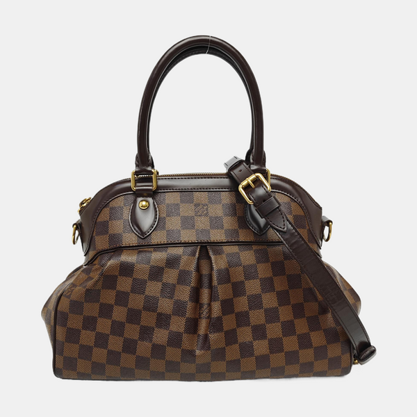 TREVI PM Damier Ebene Coated Canvas Brown