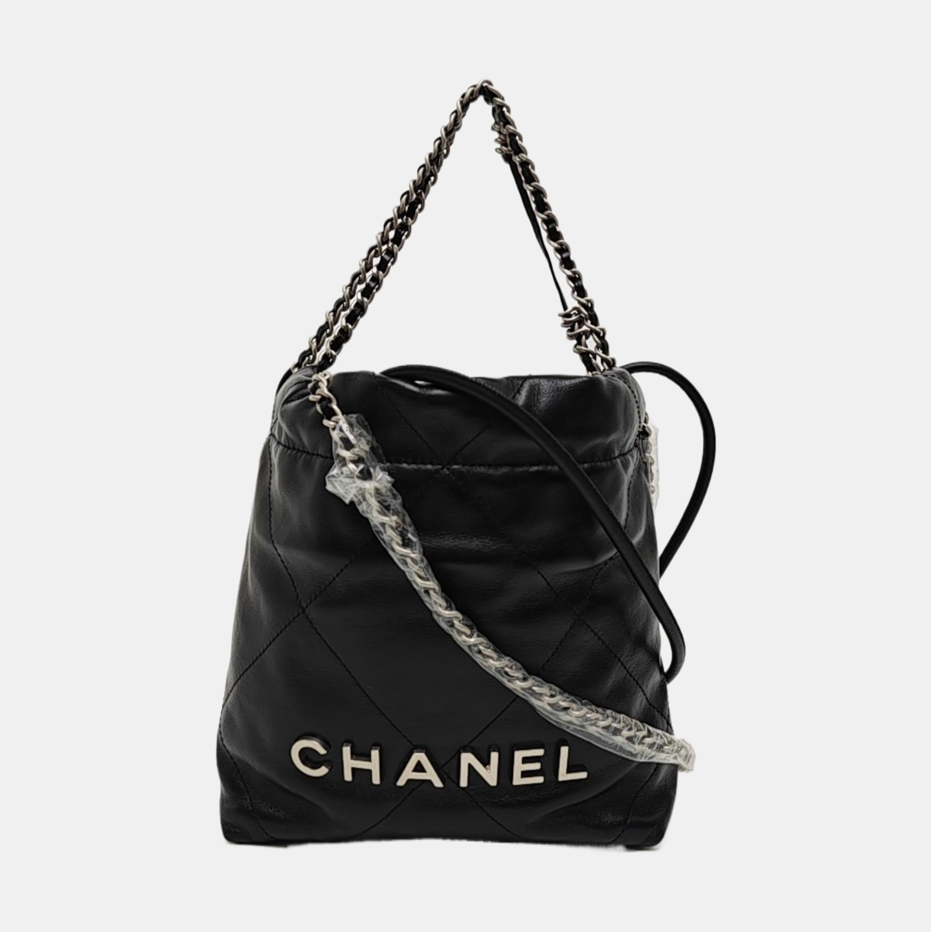 CHANEL 22 Mini Quilted Calfskin Black