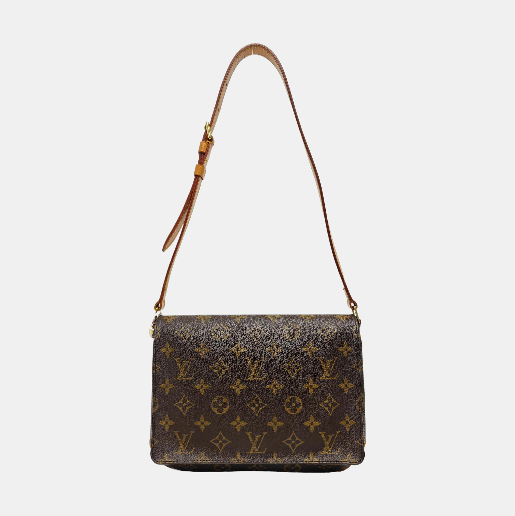 MUSETTE TANGO Monogram Coated Canvas Brown