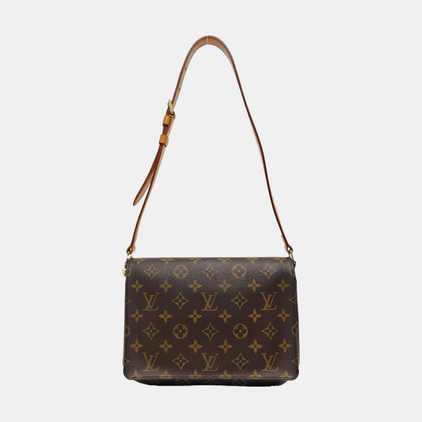 MUSETTE TANGO Monogram Coated Canvas Brown