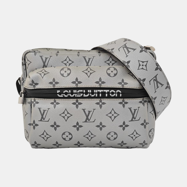 TRIO Monogram Calfskin Gray