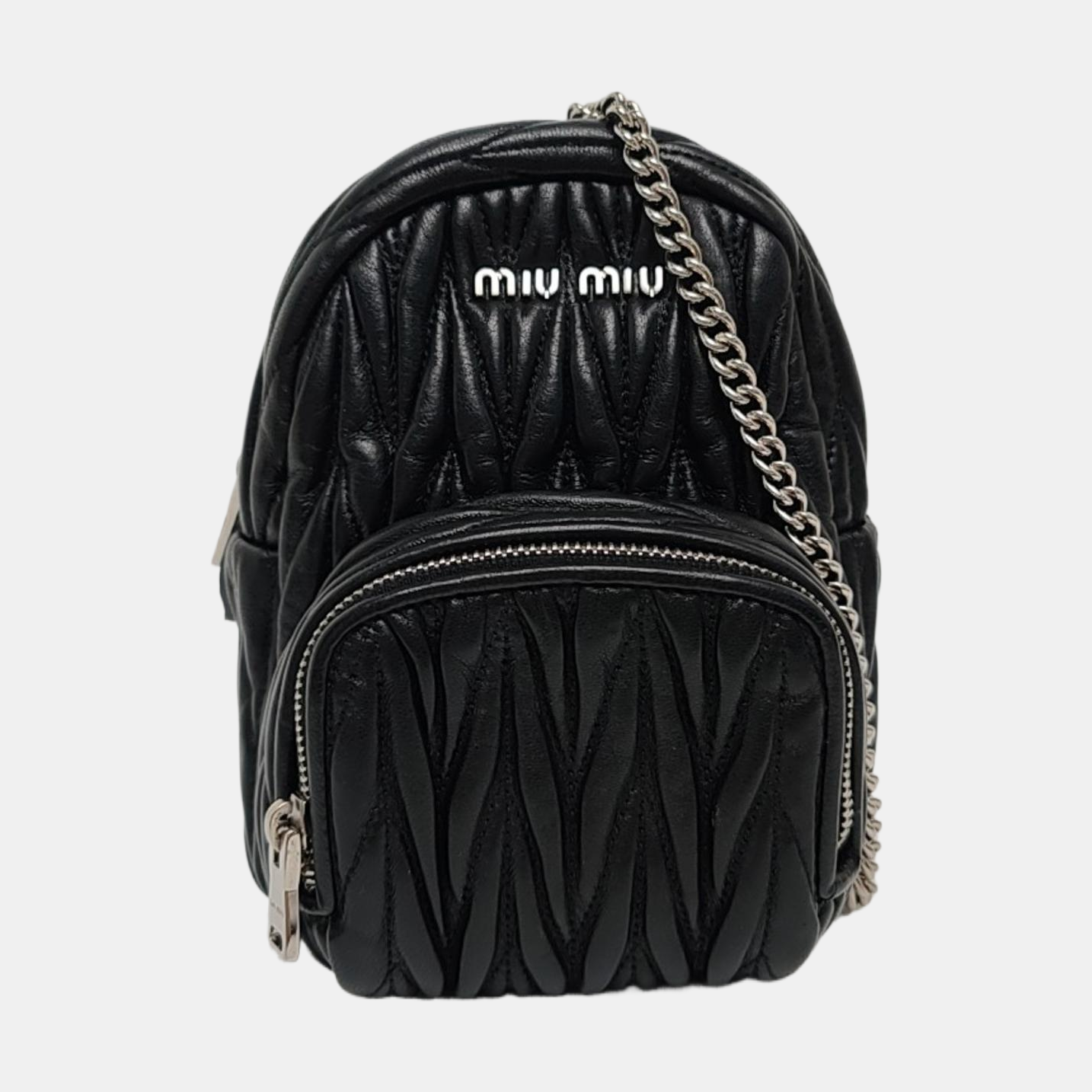 Matelassé Super Mini Lambskin Black
