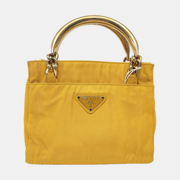 Nylon Tote Bag Yellow