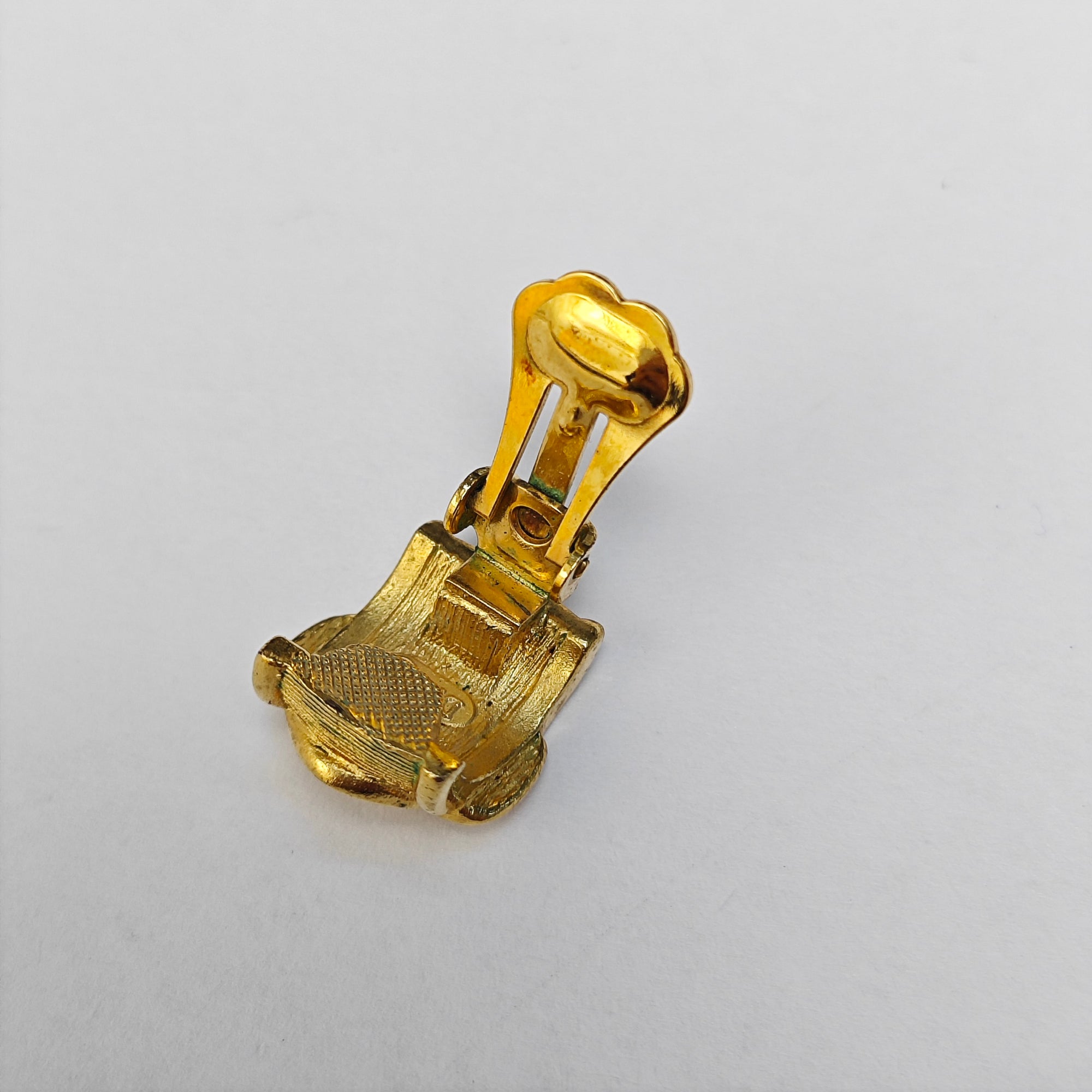Metal Gold Clip On Earrings