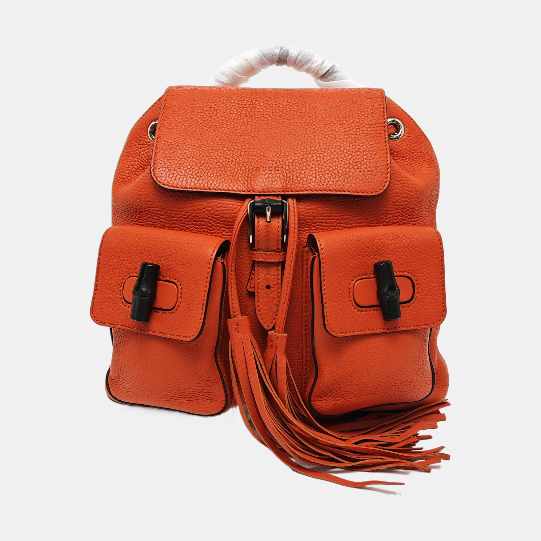 Bamboo 1947 Medium Calfskin Red