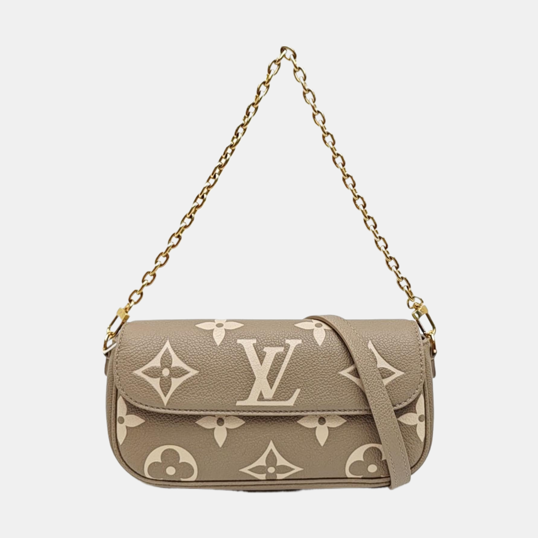 IVY Monogram Calfskin Gray