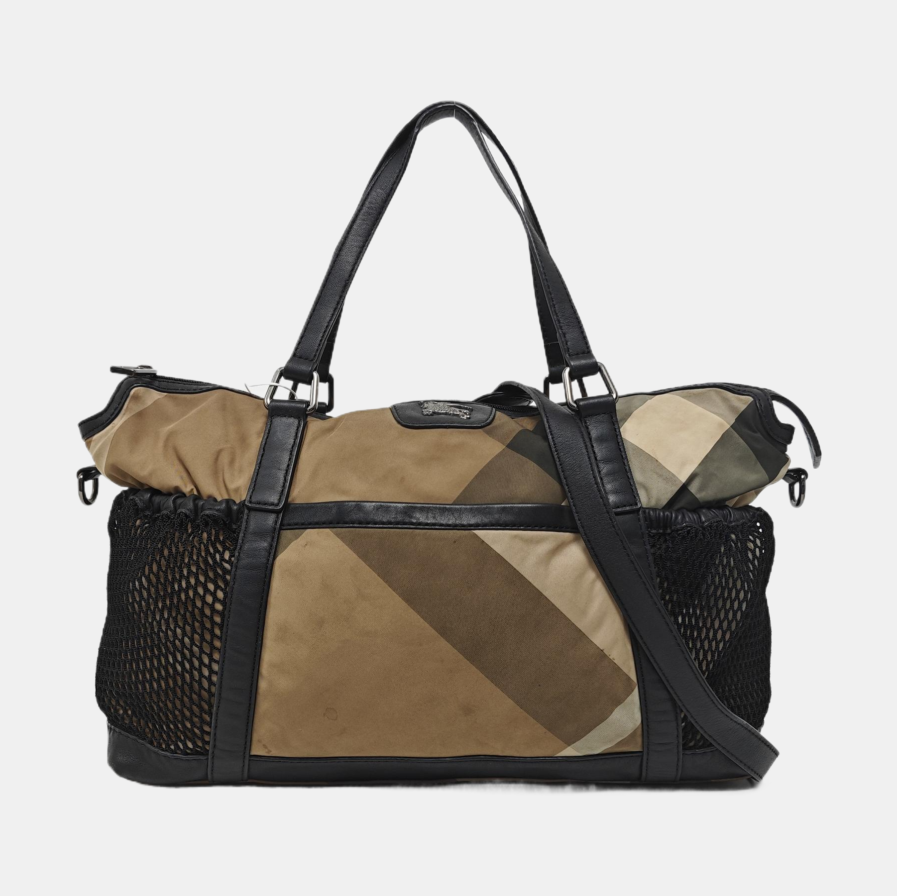 Nylon Shoulder Bag Brown