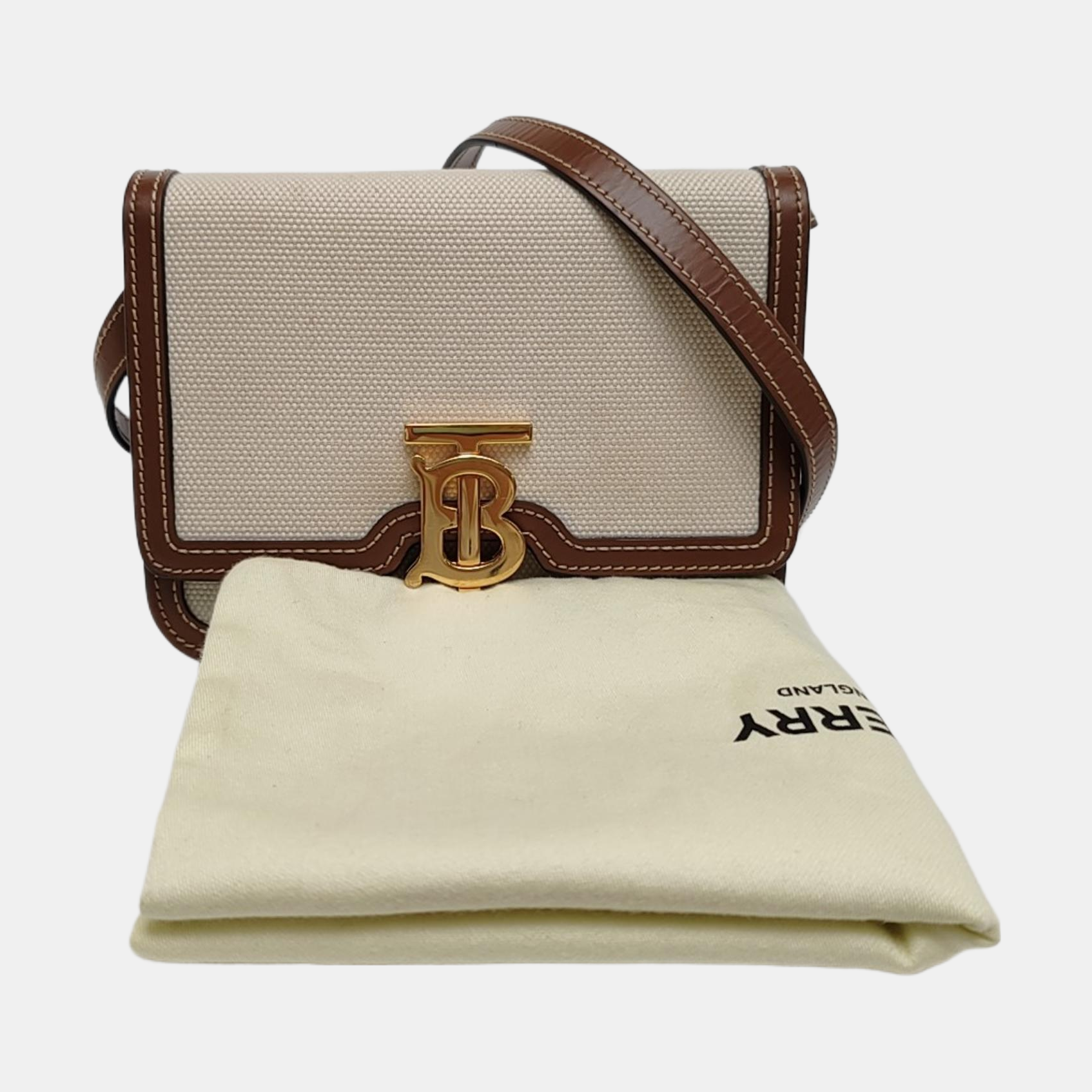 TB Mini Canvas Beige