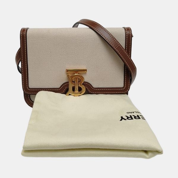 TB Mini Canvas Beige