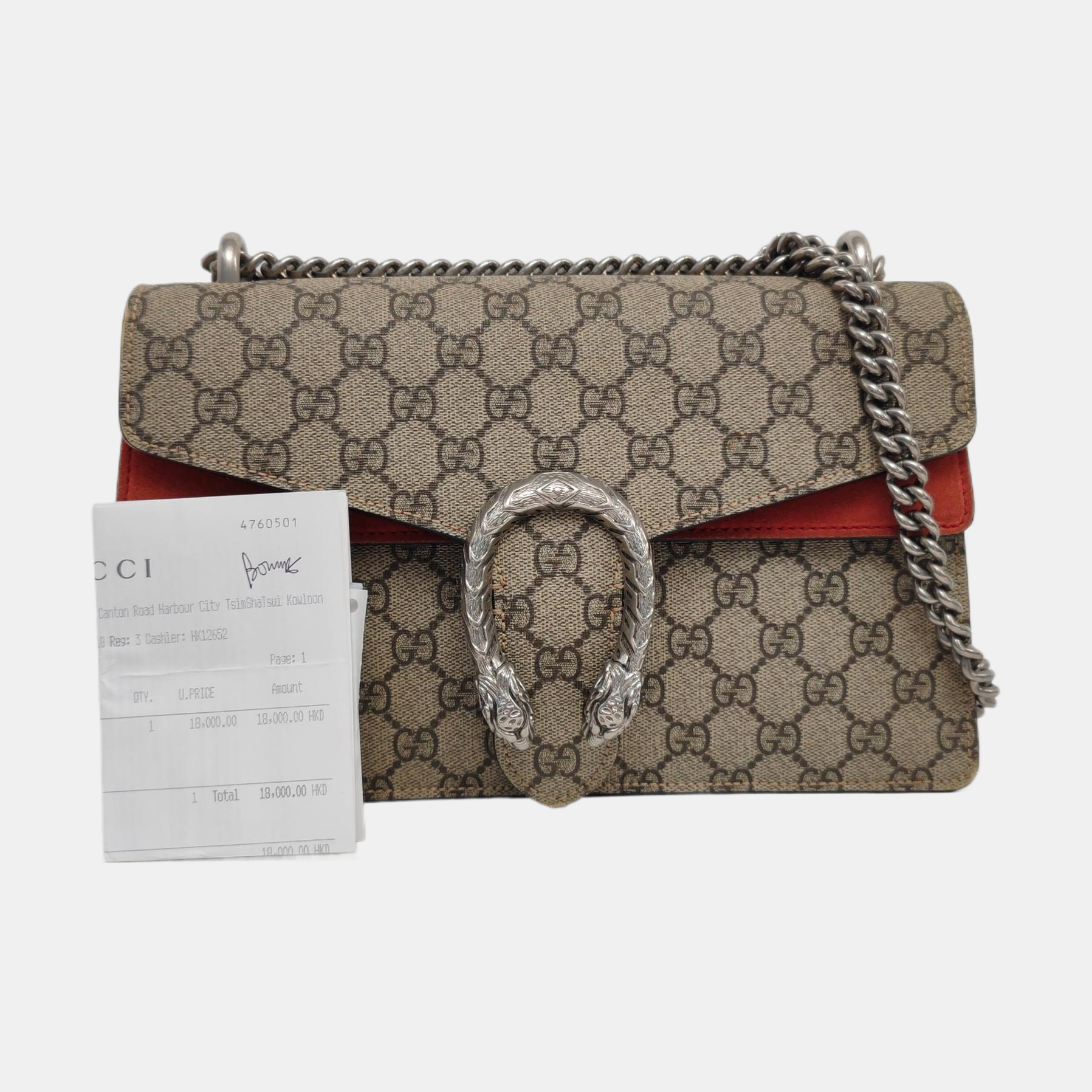 Authenticated pre-owned  Dionysus Small Monogram Coated Canvas Beige - Shoulder Bag at Looply