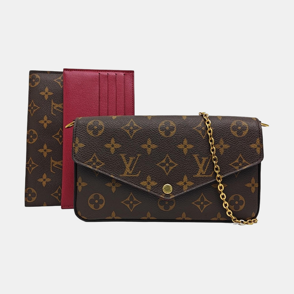 FÉLICIE Monogram Coated Canvas Brown