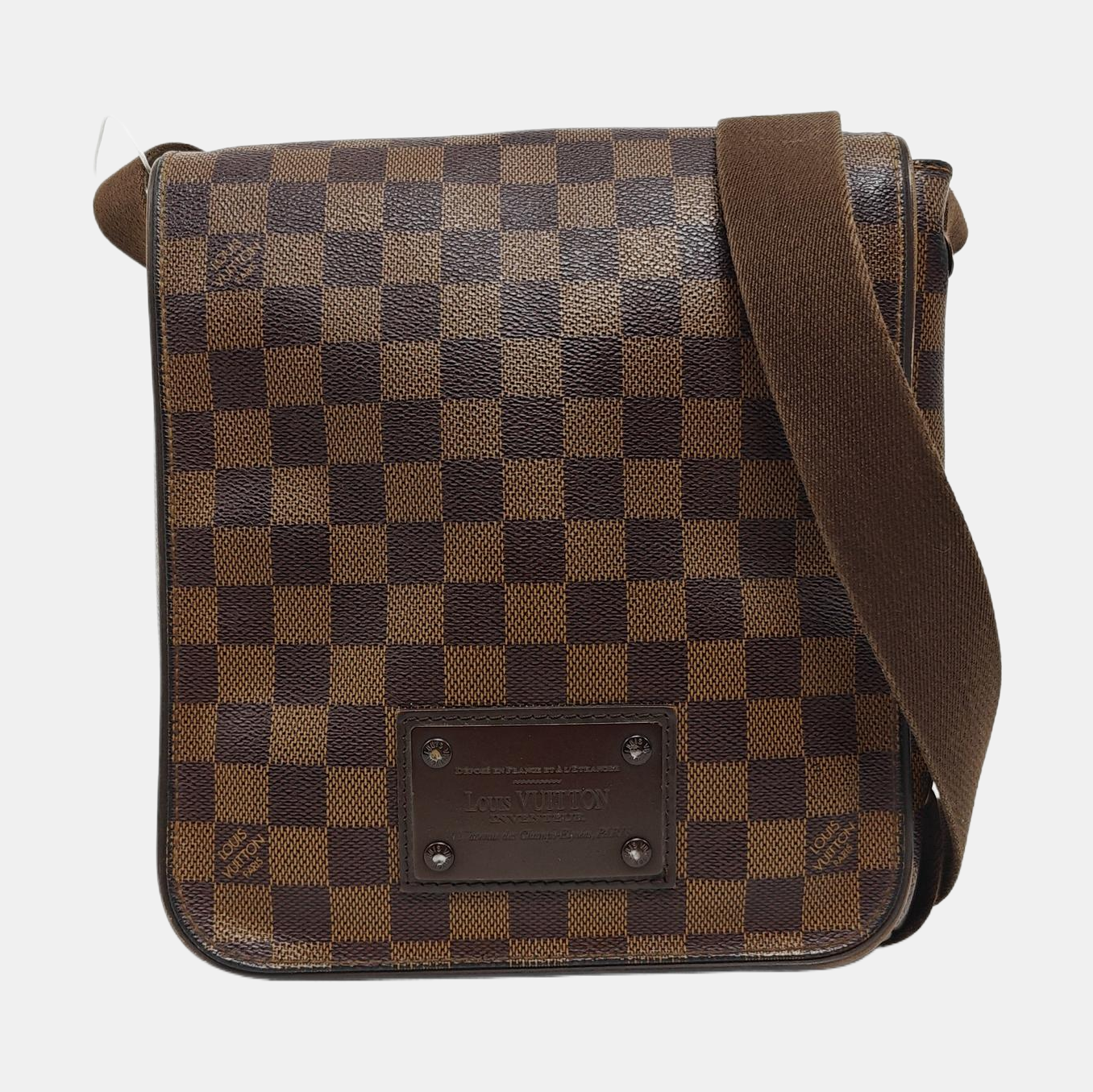 BROOKLYN PM Damier Ebene Coated Canvas Brown