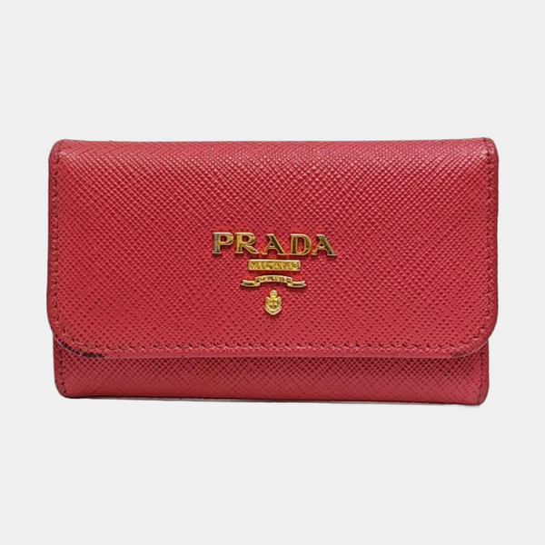 Calfskin Key Pouch Red