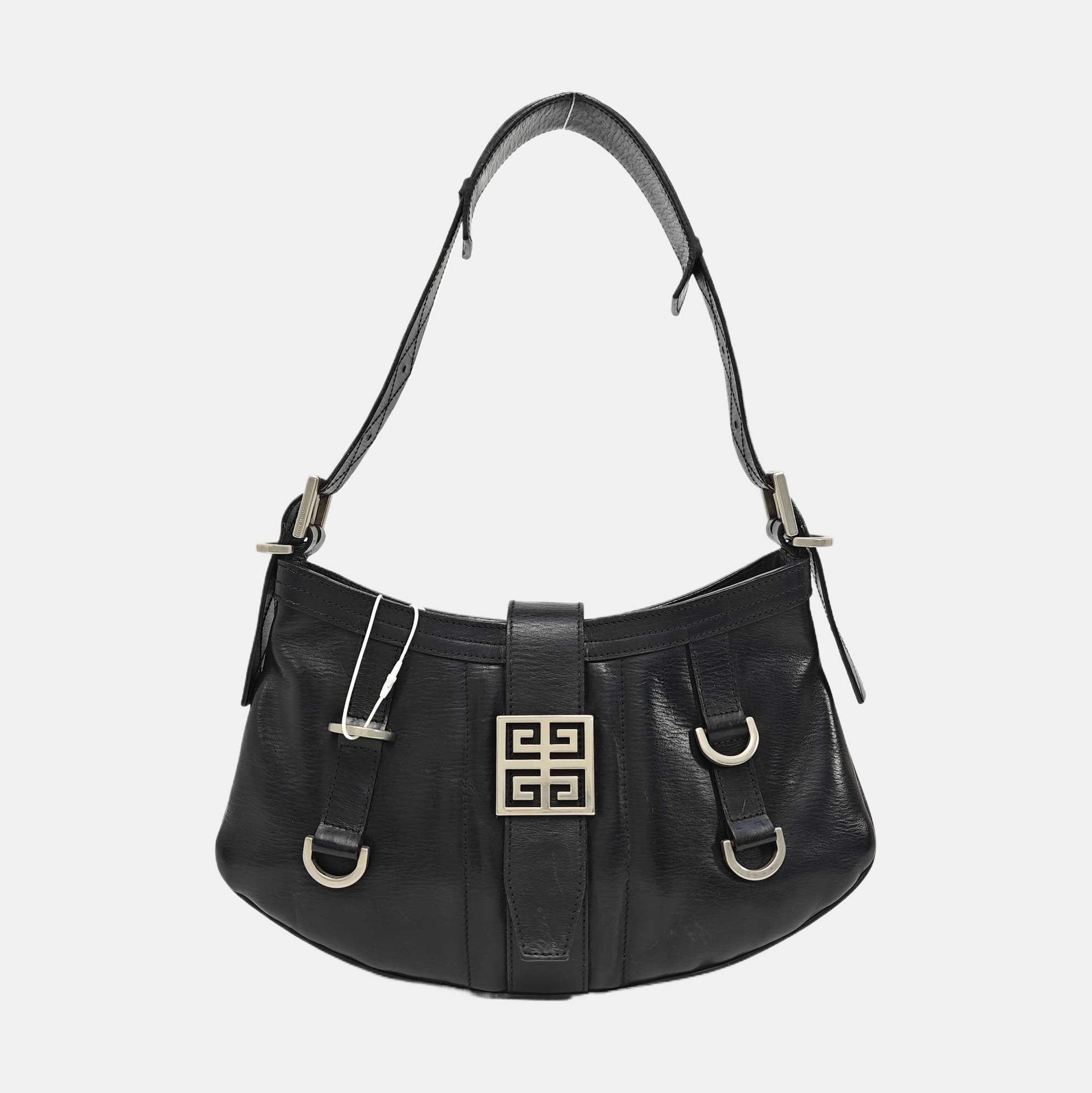 Calfskin Top Handle Bag Black