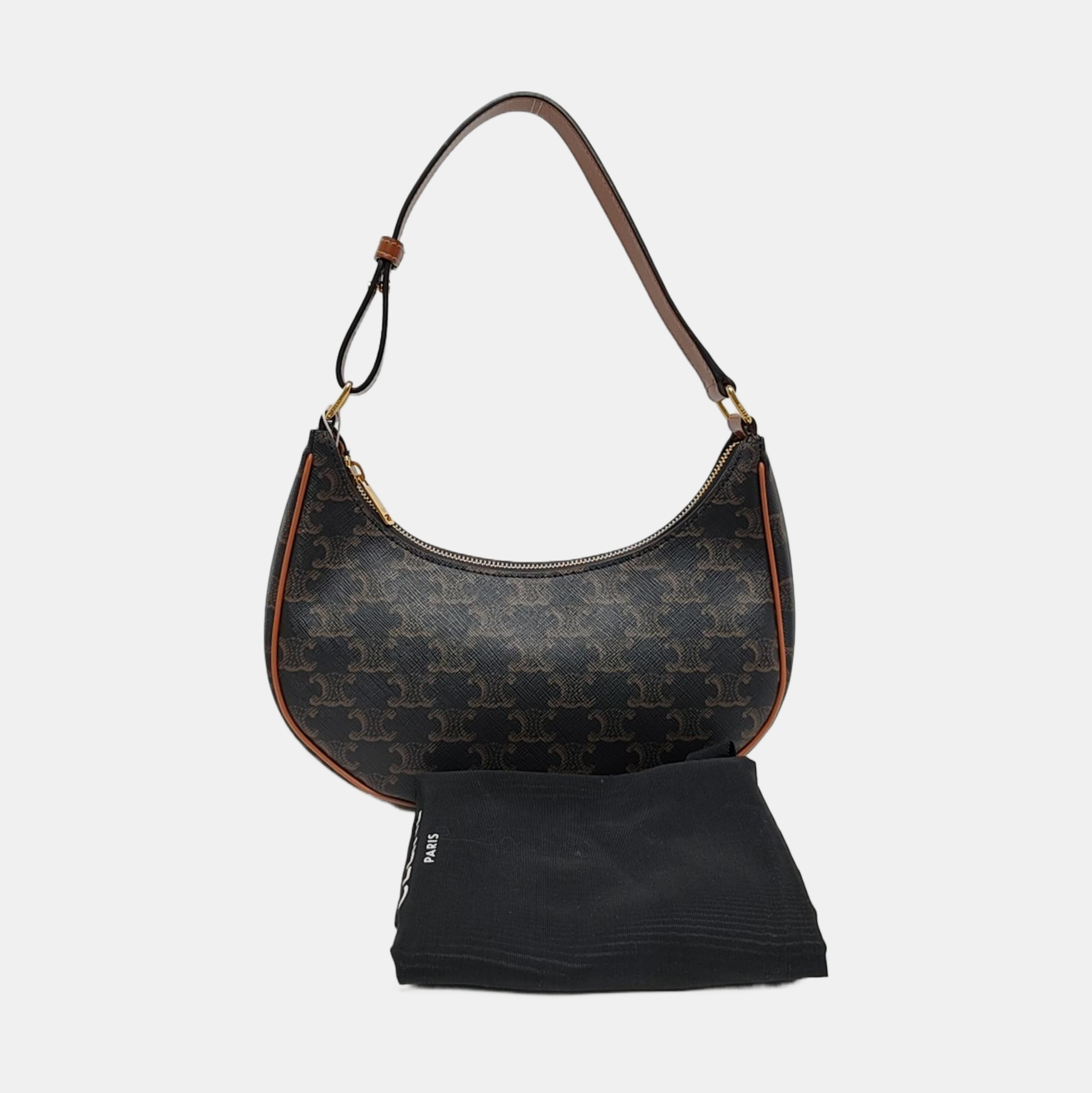 Authenticated pre-owned  AVA Coated Canvas Brown - Top Handle Bag at Looply