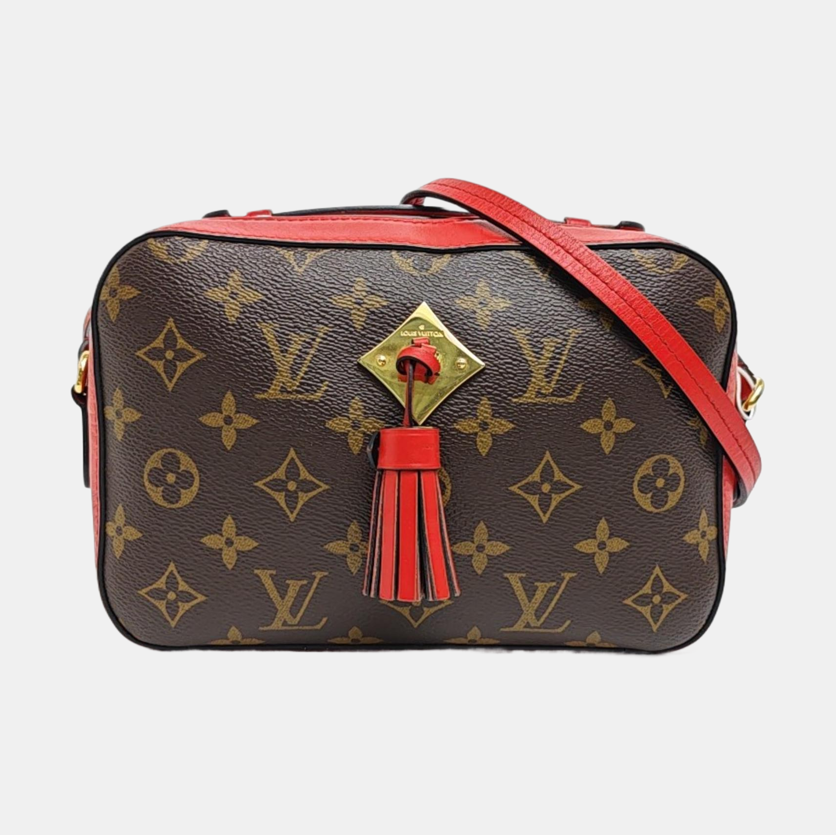 SAINTONGE Monogram Coated Canvas Brown