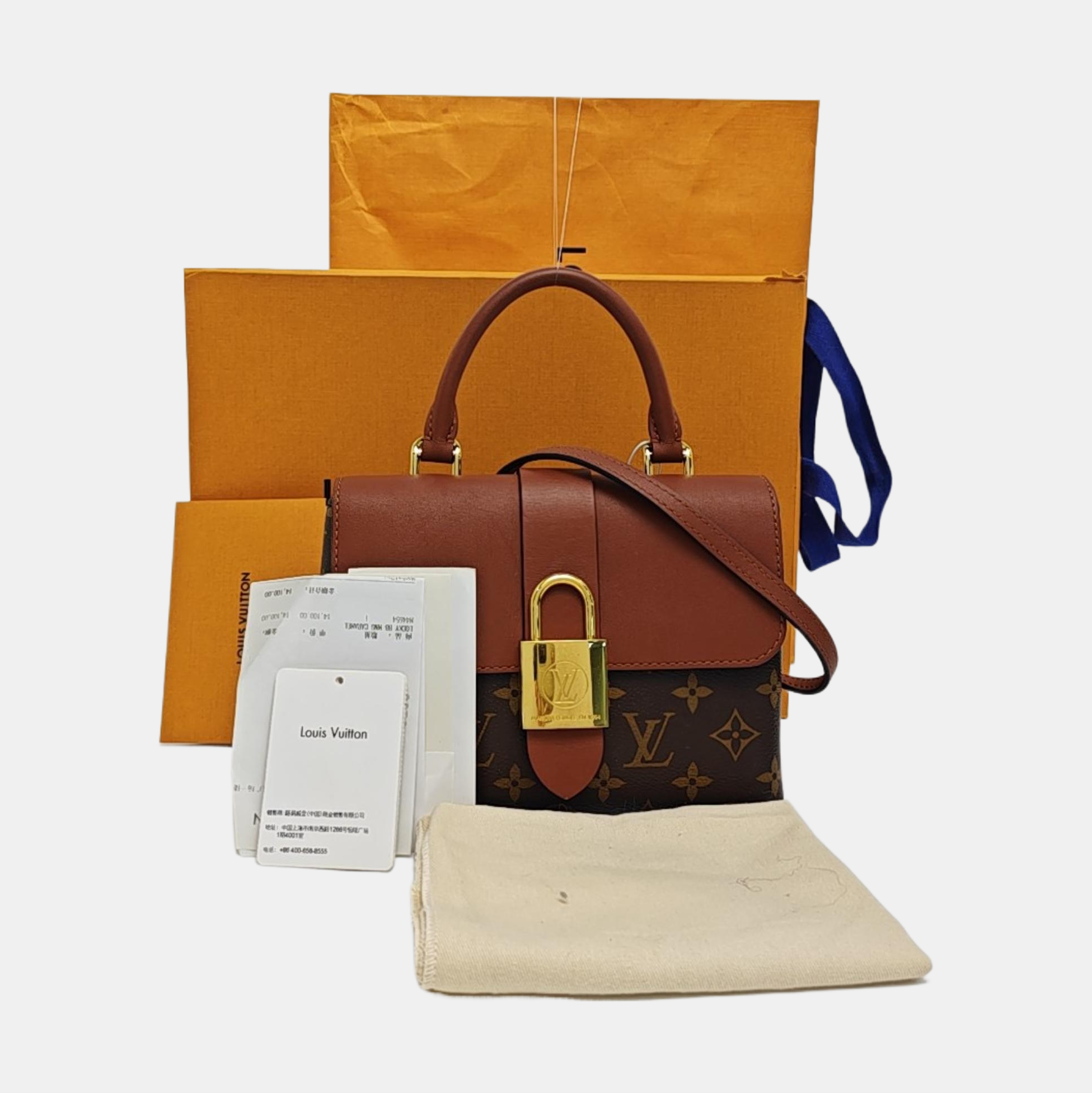 LOCKY BB Monogram Coated Canvas Brown