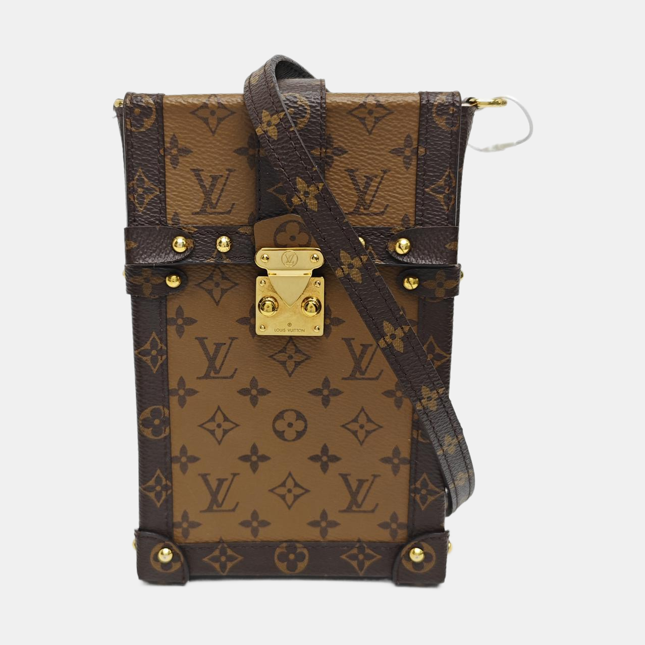 TRUNK Monogram Coated Canvas Brown