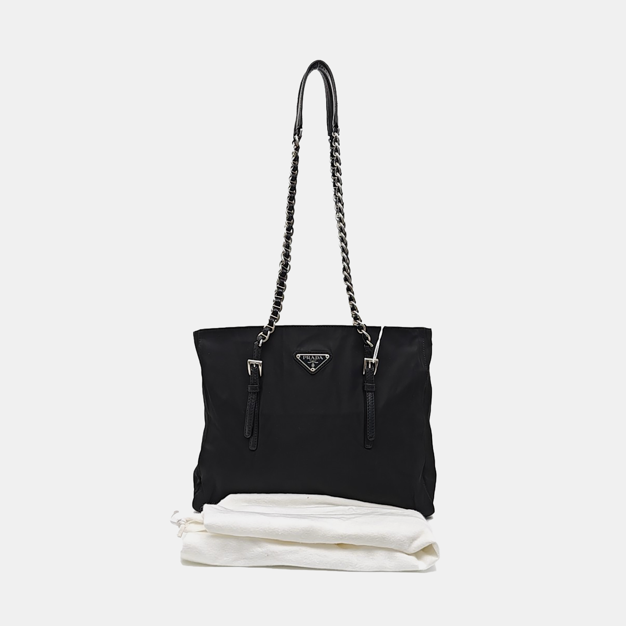 Nylon Shoulder Bag Black