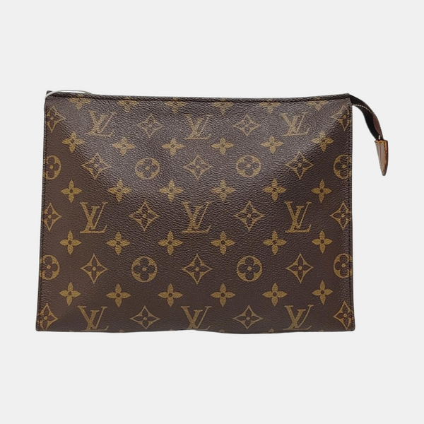 TOILET POCKET 26 Monogram Coated Canvas Brown