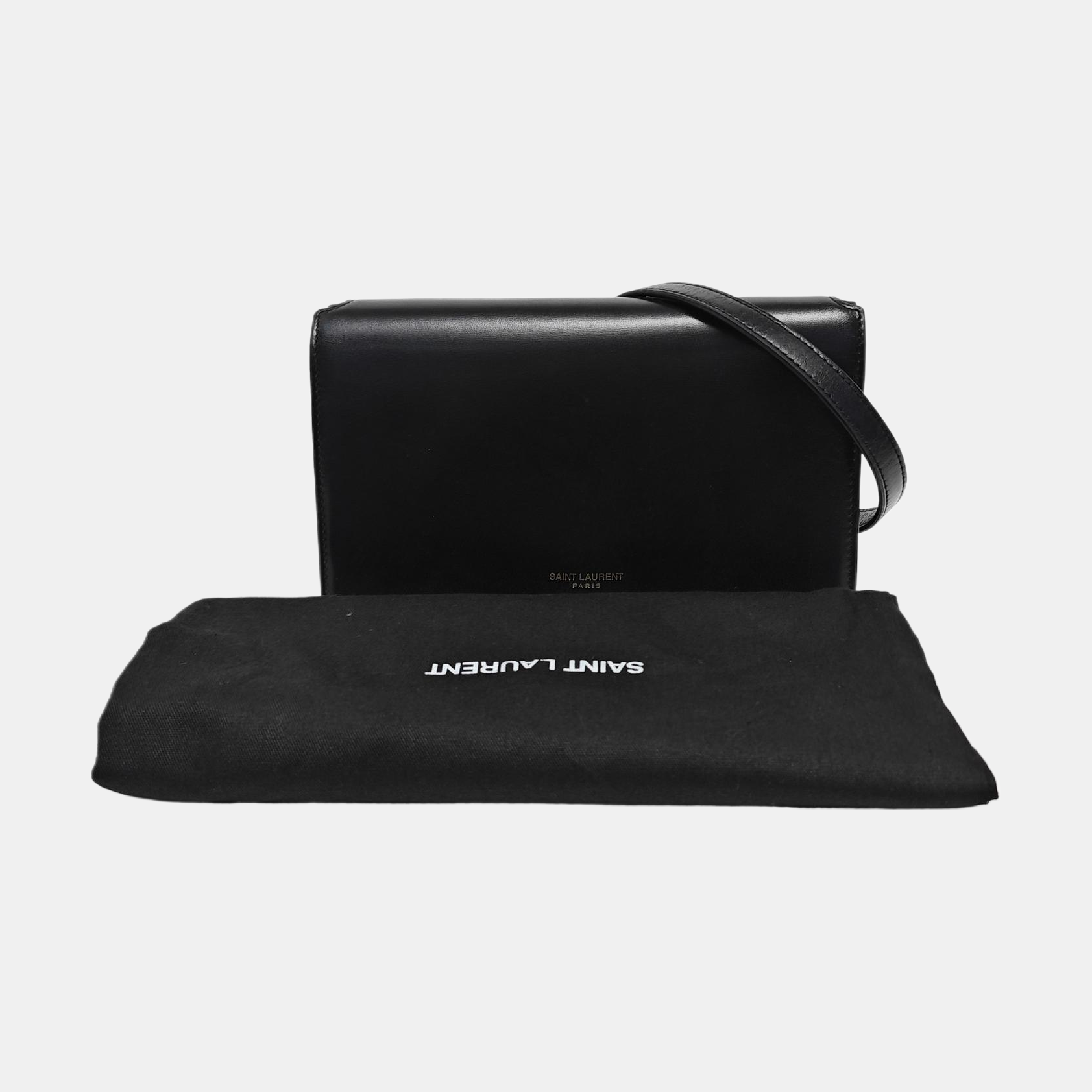 Calfskin Shoulder Bag Black