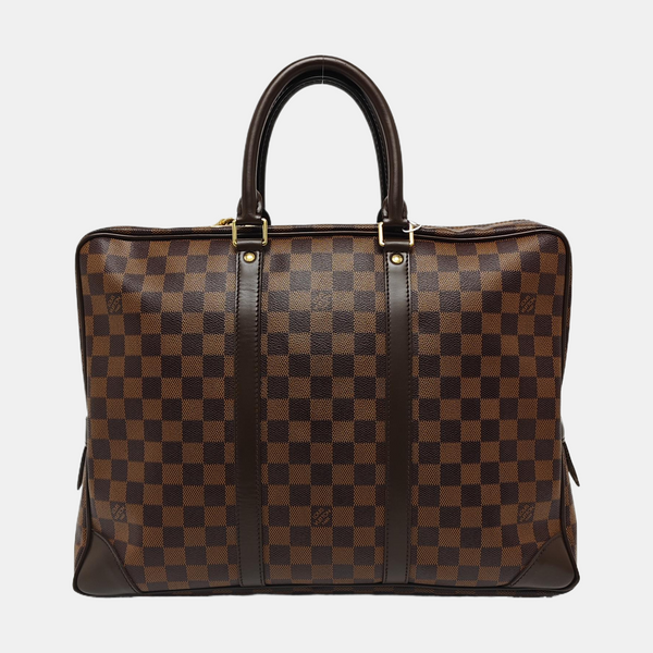 PORTE-DOCUMENTS Damier Ebene Coated Canvas Brown