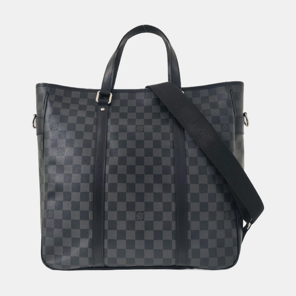 TADAO MM Damier Graphite Coated Canvas Gray