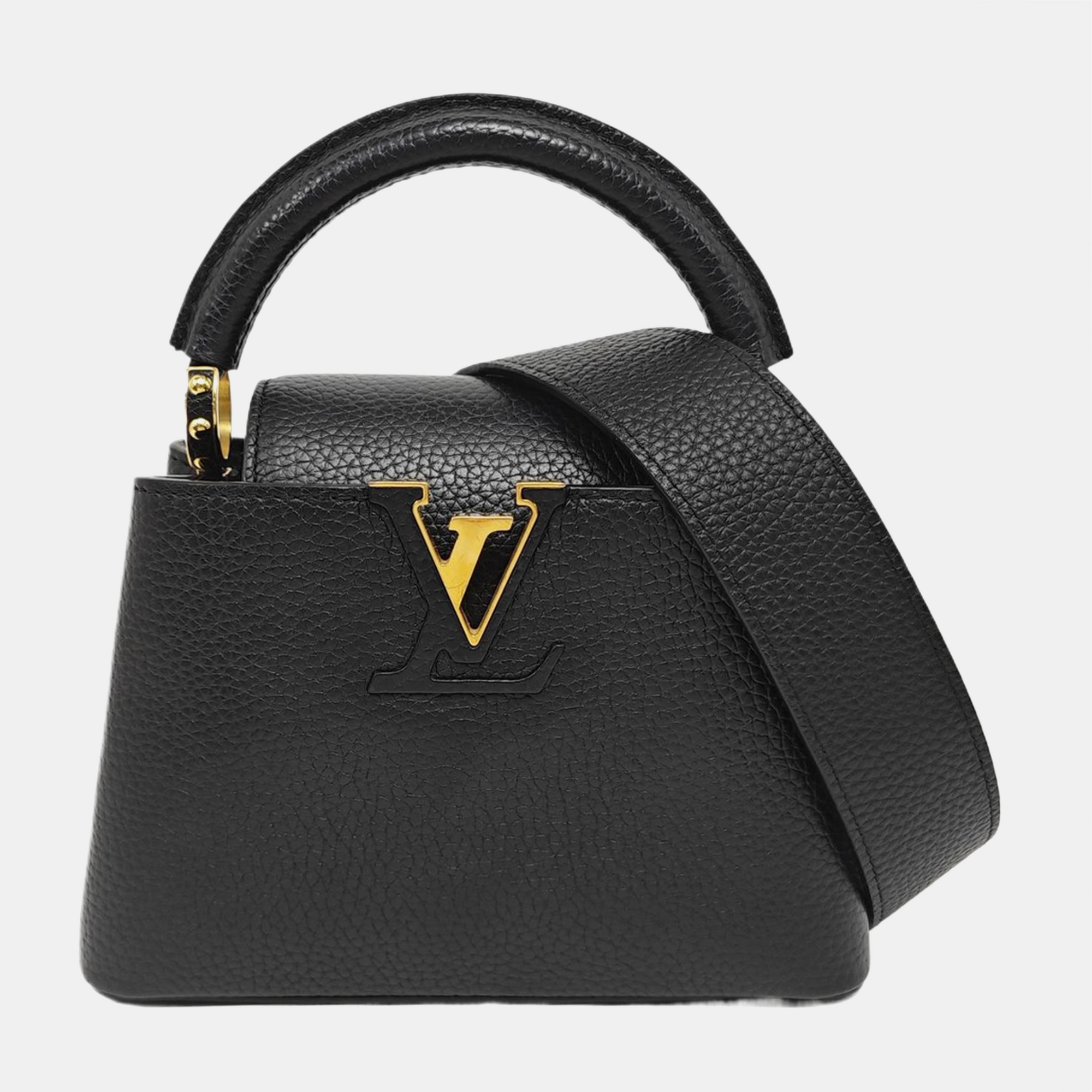 CAPUCINES Mini Calfskin Black