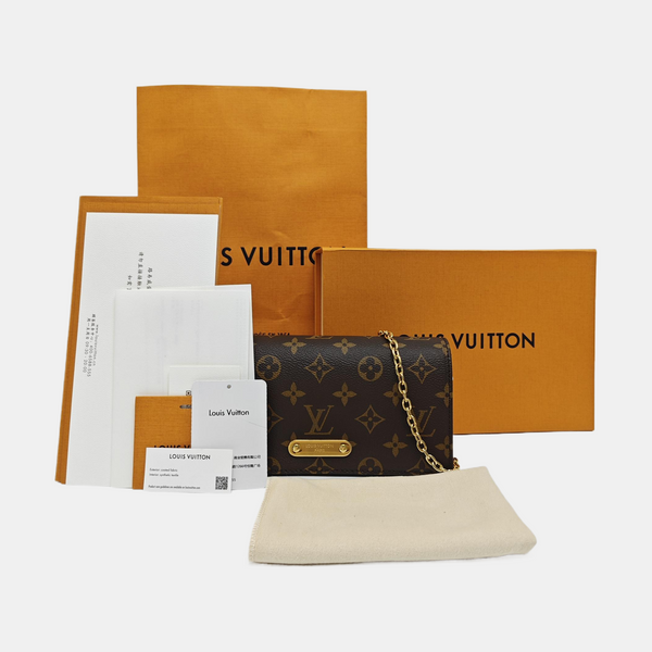Lily Monogram Coated Canvas Brown