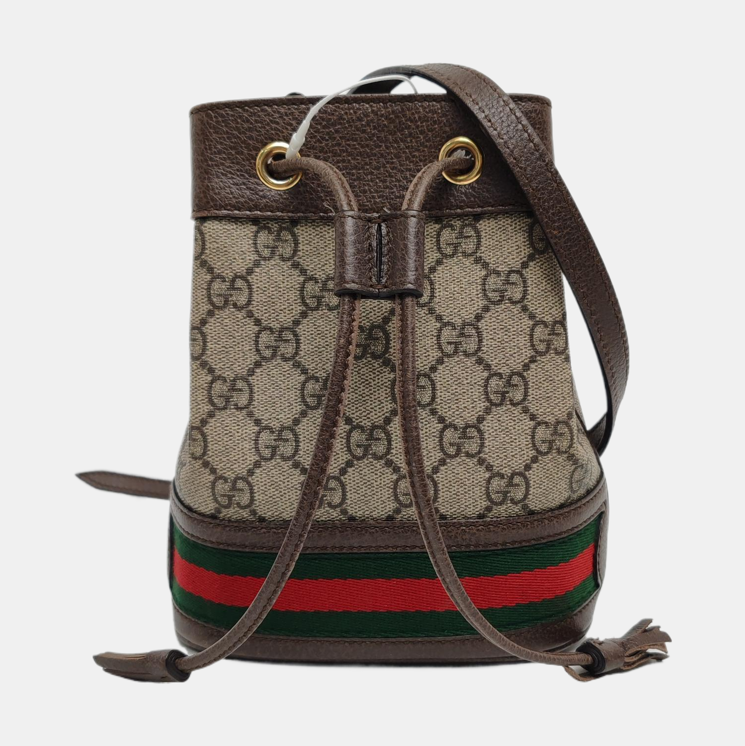 Ophidia Mini Monogram Coated Canvas Beige