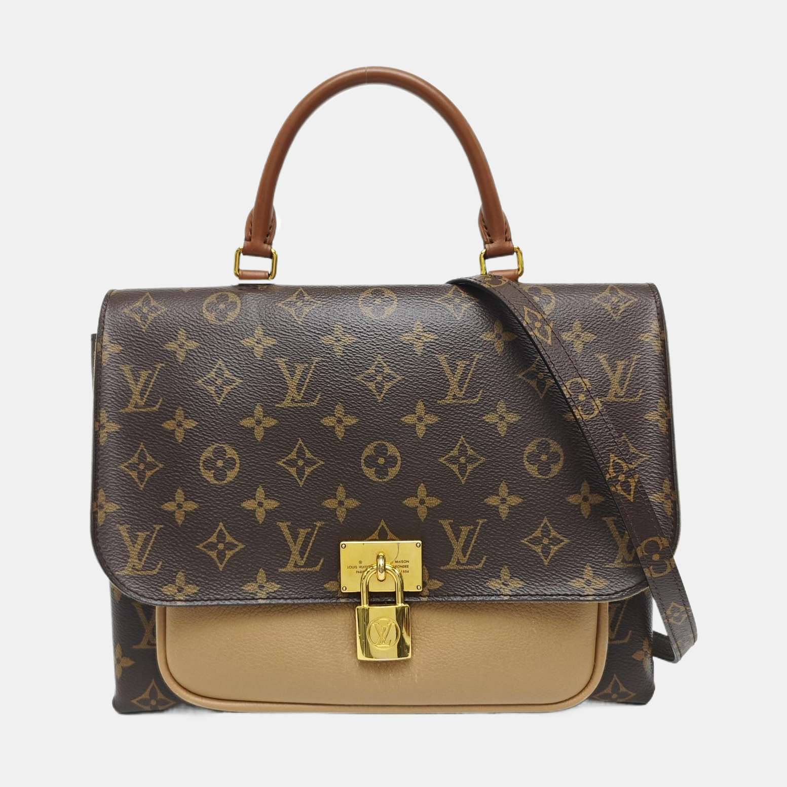 MARIGNAN Monogram Coated Canvas Brown