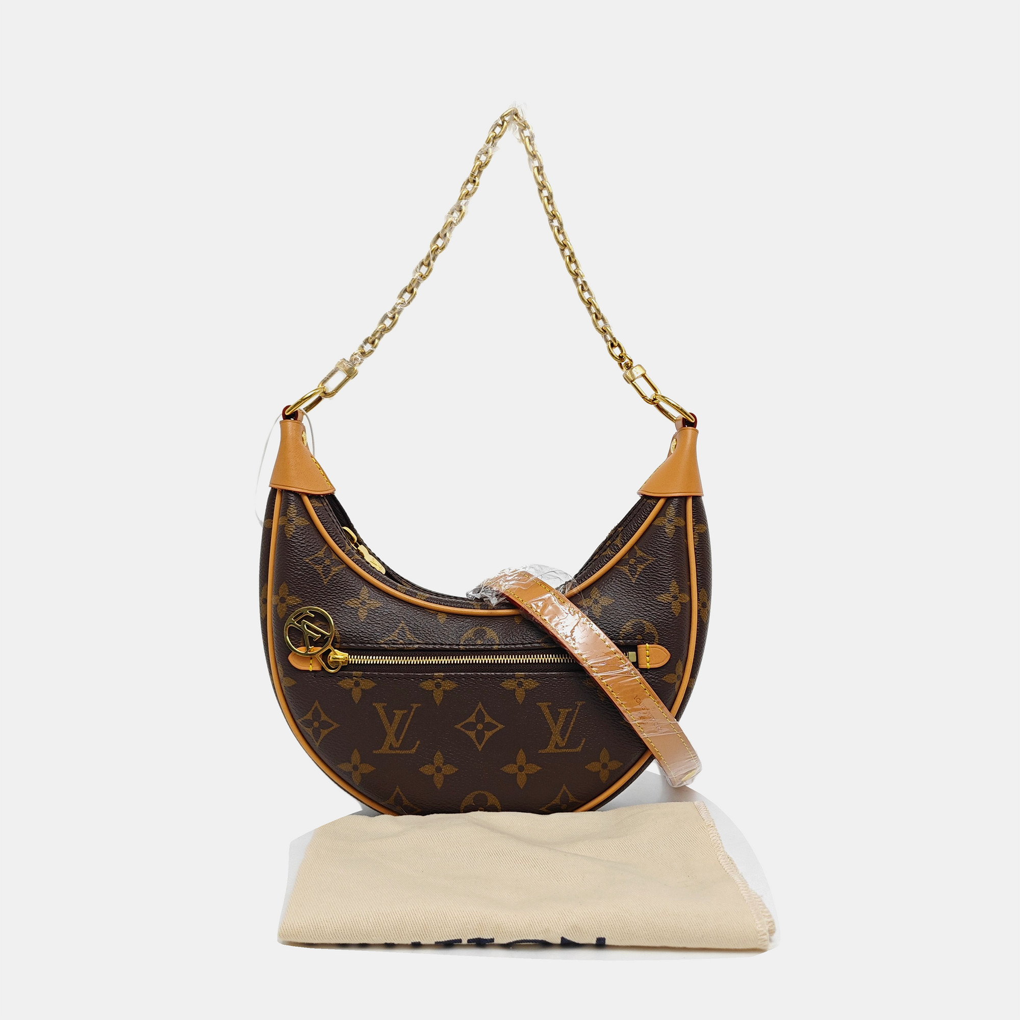 LOOP Monogram Coated Canvas Brown