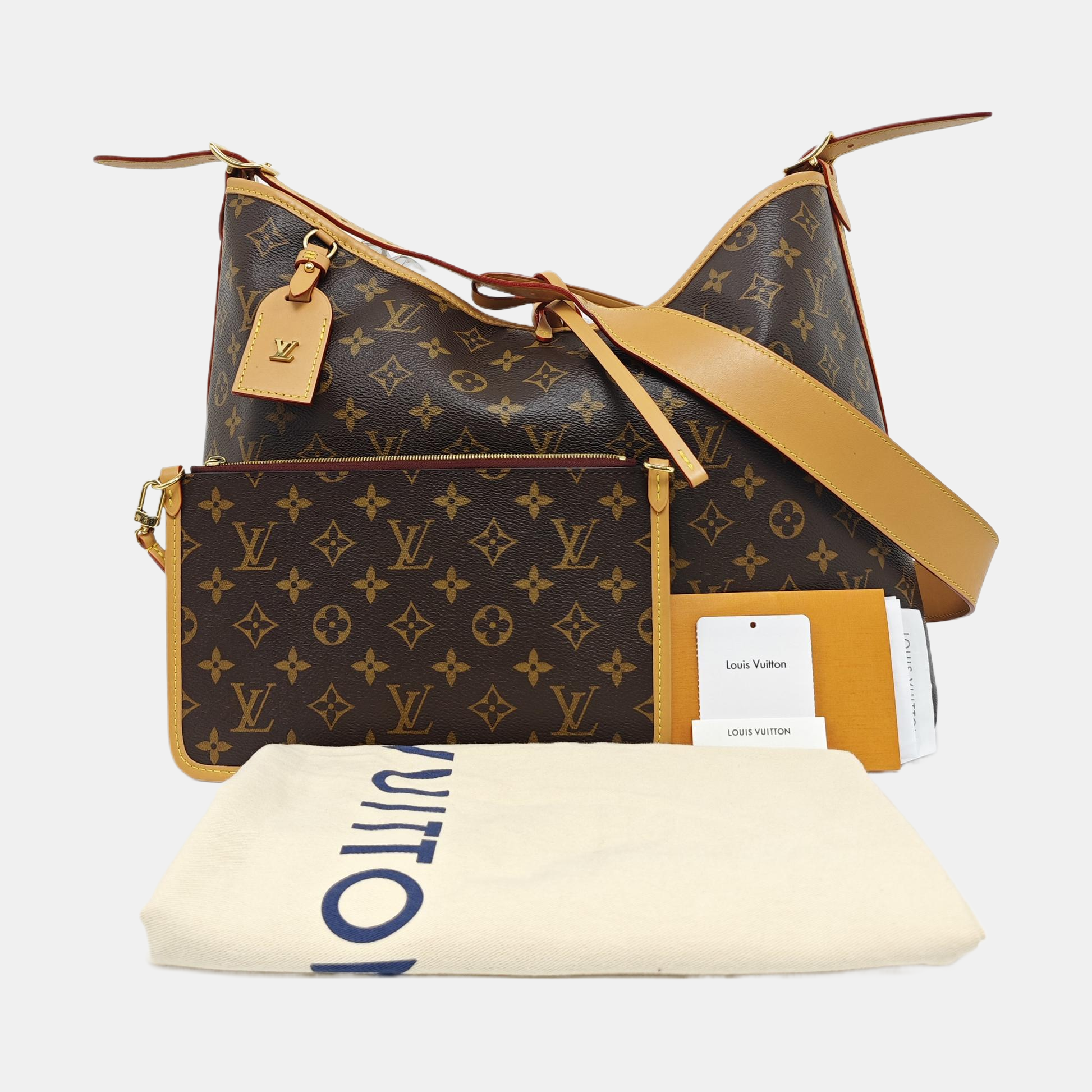 CARRYALL MM Monogram Coated Canvas Brown