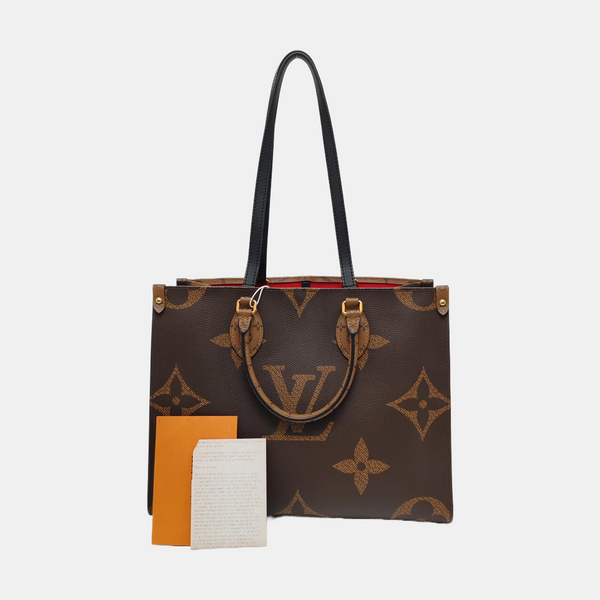 ONTHEGO MM Monogram Coated Canvas Brown