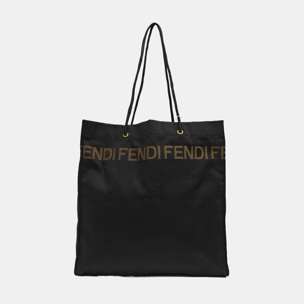 Fabric Shoulder Bag Black