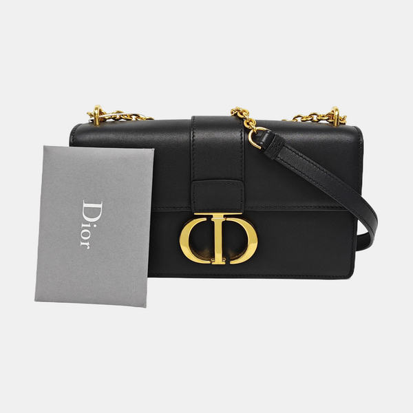 30 Montaigne East-West Calfskin Black