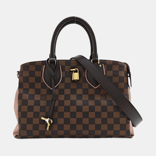 NORMANDY Damier Ebene Coated Canvas Brown
