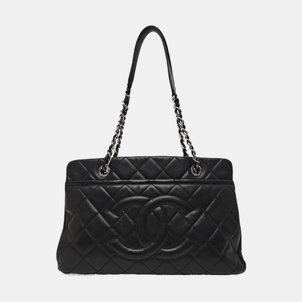 CC TIMELESS SOFT Quilted Grained Calfskin Black
