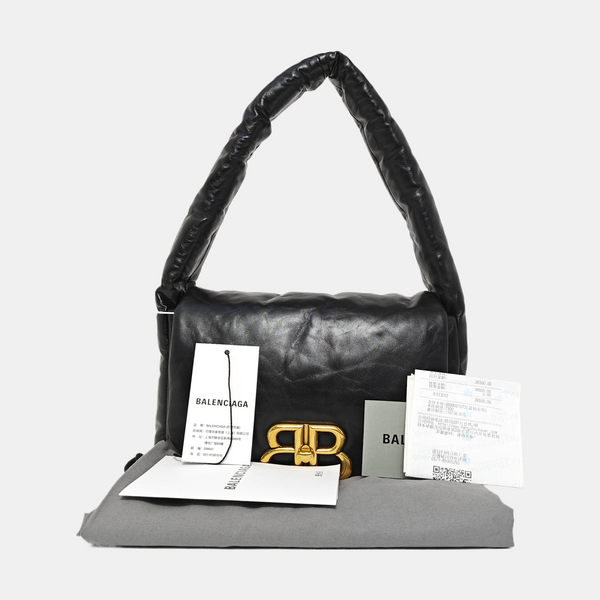 Monaco Small Calfskin Black