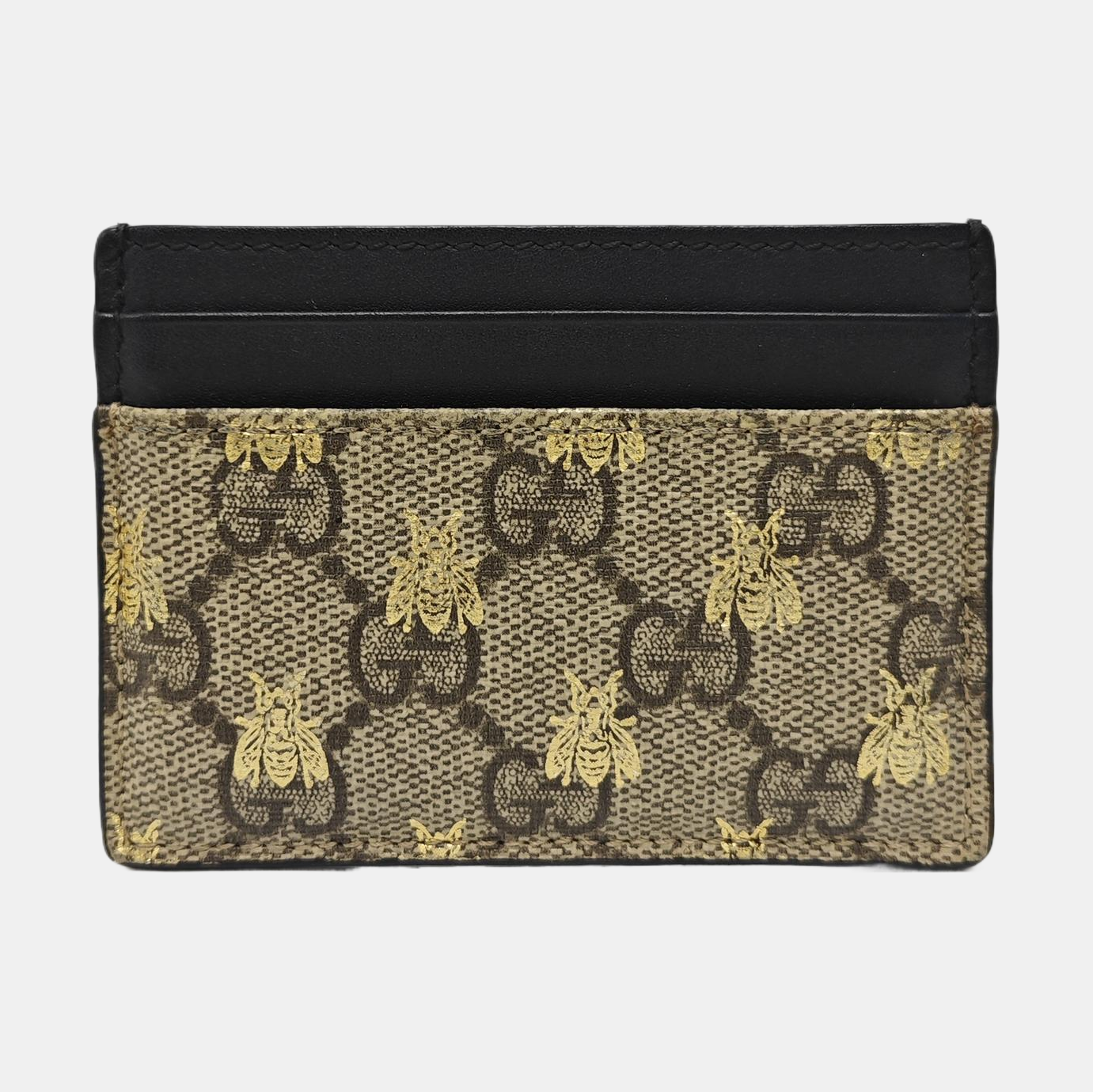 Monogram Coated Canvas Card Holder Beige