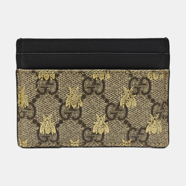 Monogram Coated Canvas Card Holder Beige