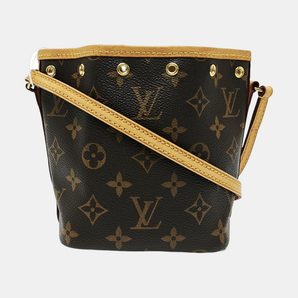 NÉONOÉ Nano Monogram Coated Canvas Brown