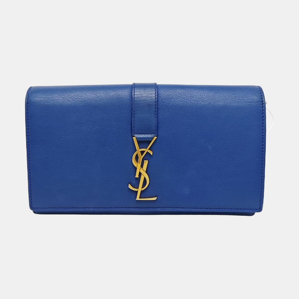 Calfskin Wallet Blue