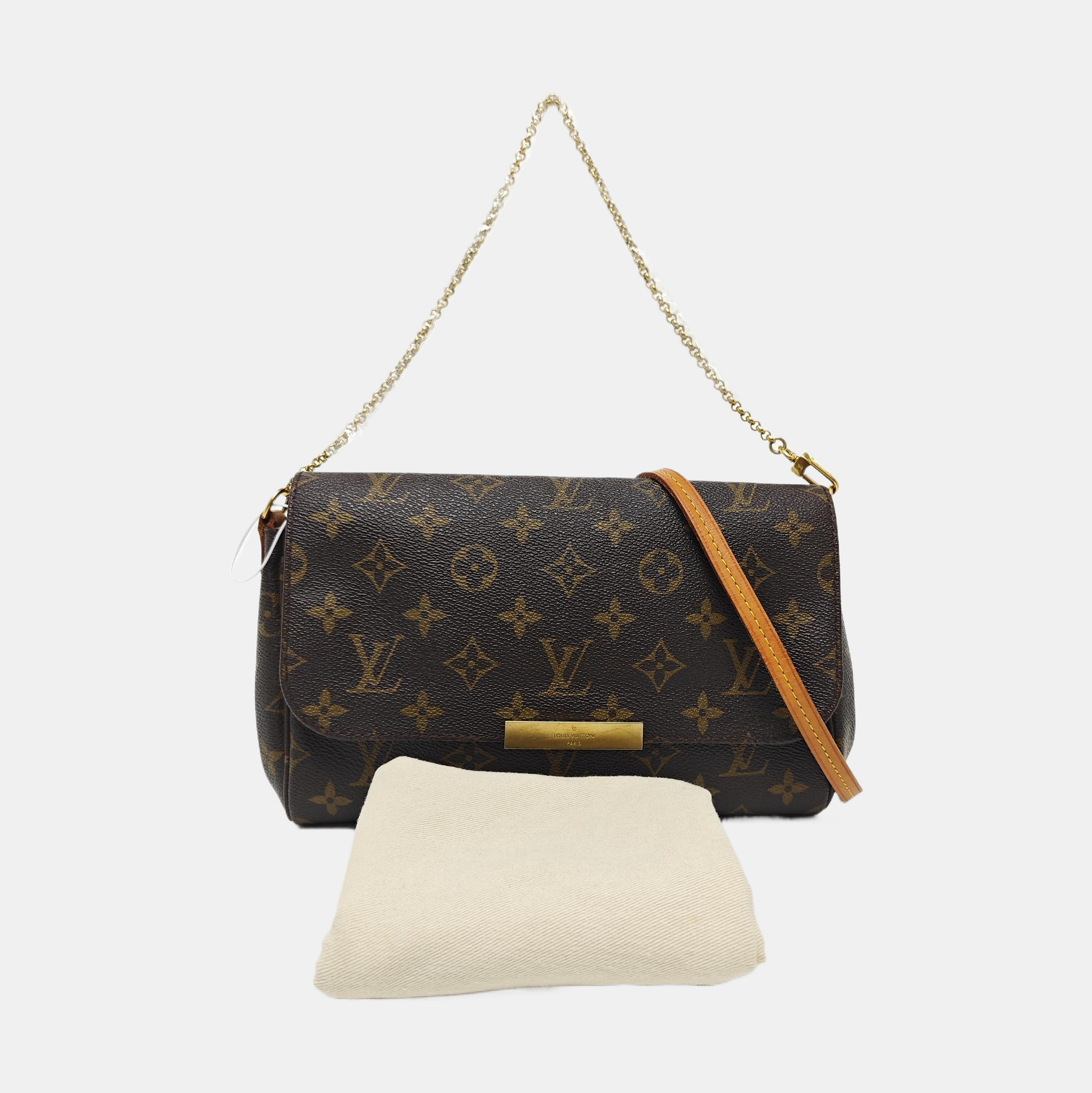 FAVORITE MM Monogram Coated Canvas Brown