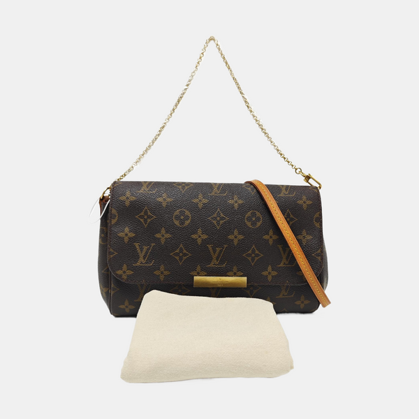 FAVORITE MM Monogram Coated Canvas Brown