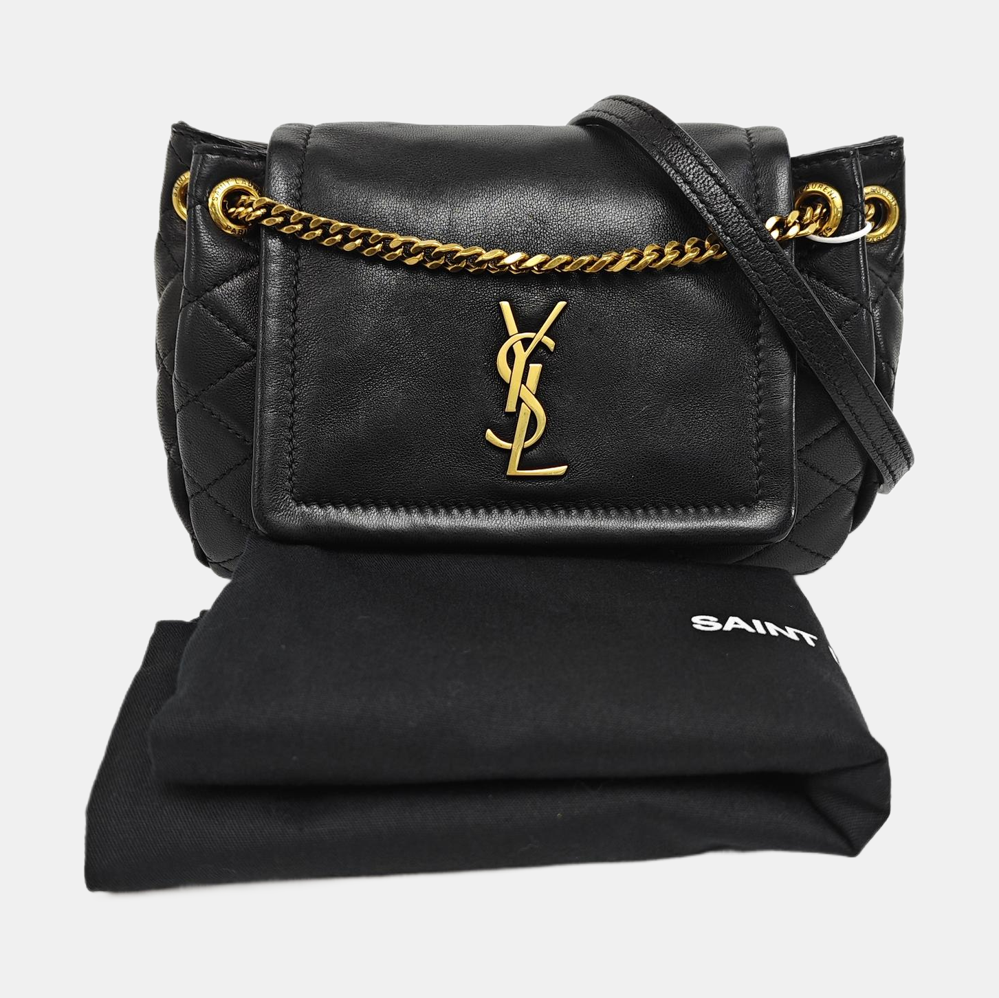 NOLITA Mini Quilted Lambskin Black