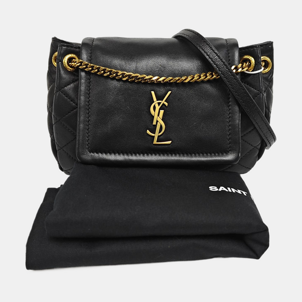 NOLITA Mini Quilted Lambskin Black
