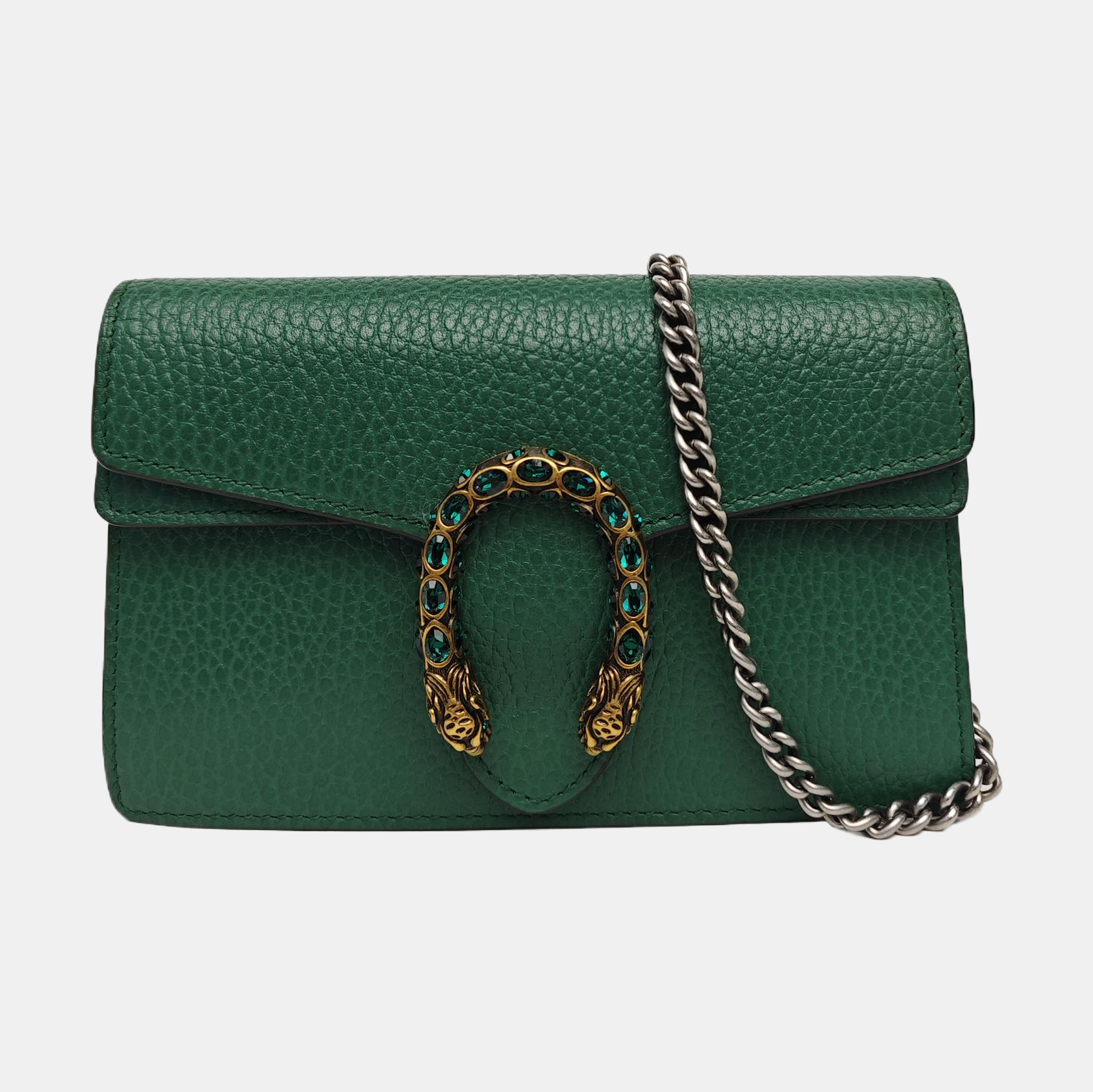Dionysus Super Mini Calfskin Green